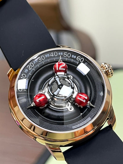 Time Shuttle Mechanical Watch – Redefining Time | Single-Color Chapter Ring