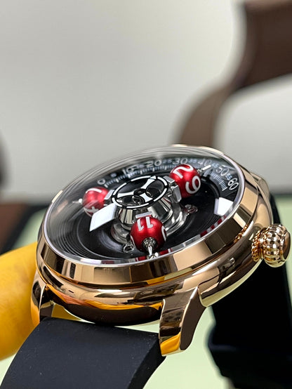 Time Shuttle Mechanical Watch – Redefining Time | Single-Color Chapter Ring