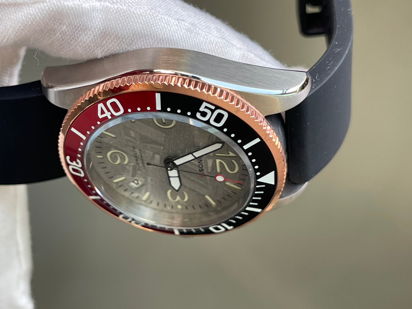 KRONOSTI Deep Explorer – Meteorite Dial (Three-Hand with Date)