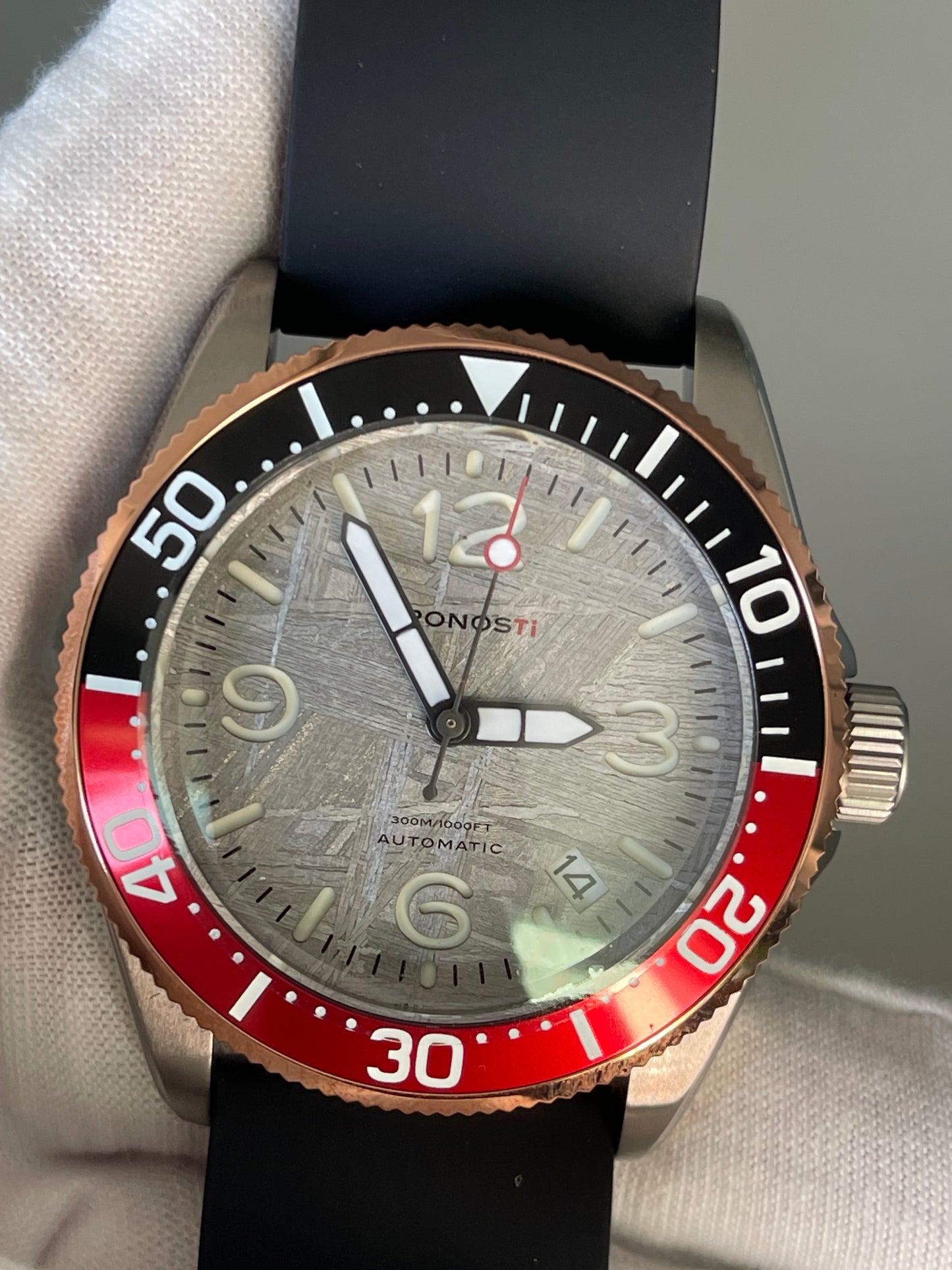 KRONOSTI Deep Explorer – Meteorite Dial (Three-Hand with Date)