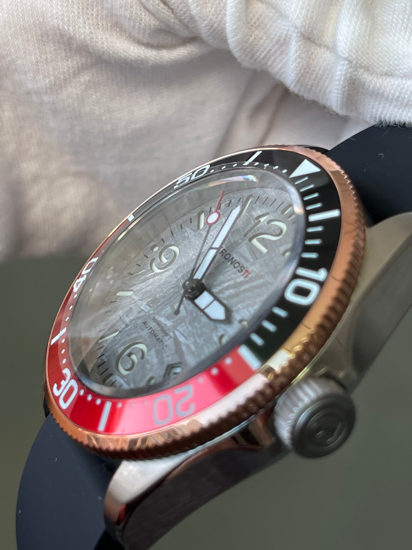 KRONOSTI Deep Explorer – Meteorite Dial (Three-Hand with Date)