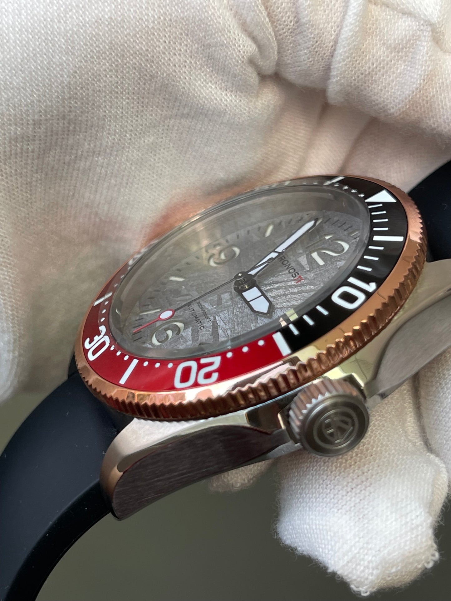 KRONOSTI Deep Explorer – Meteorite Dial (Three-Hand with Date)