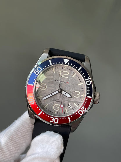 KRONOSTI Deep Explorer – Meteorite Dial (Three-Hand with Date)