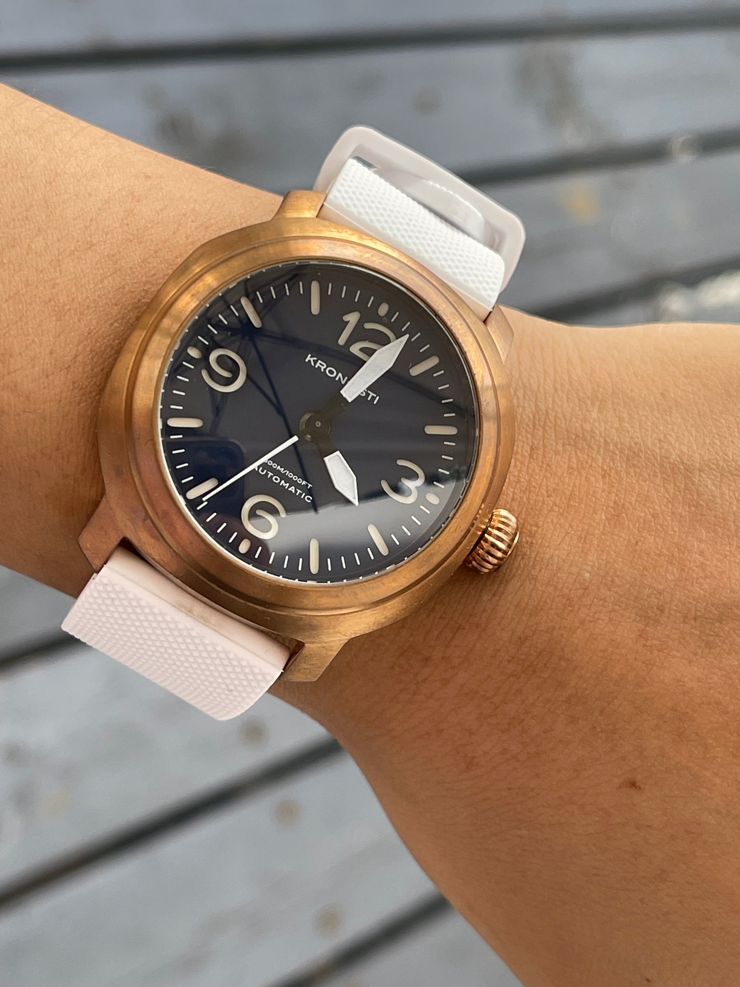 KRONOSTI Voyager Horizon – Three-Hand Bronze