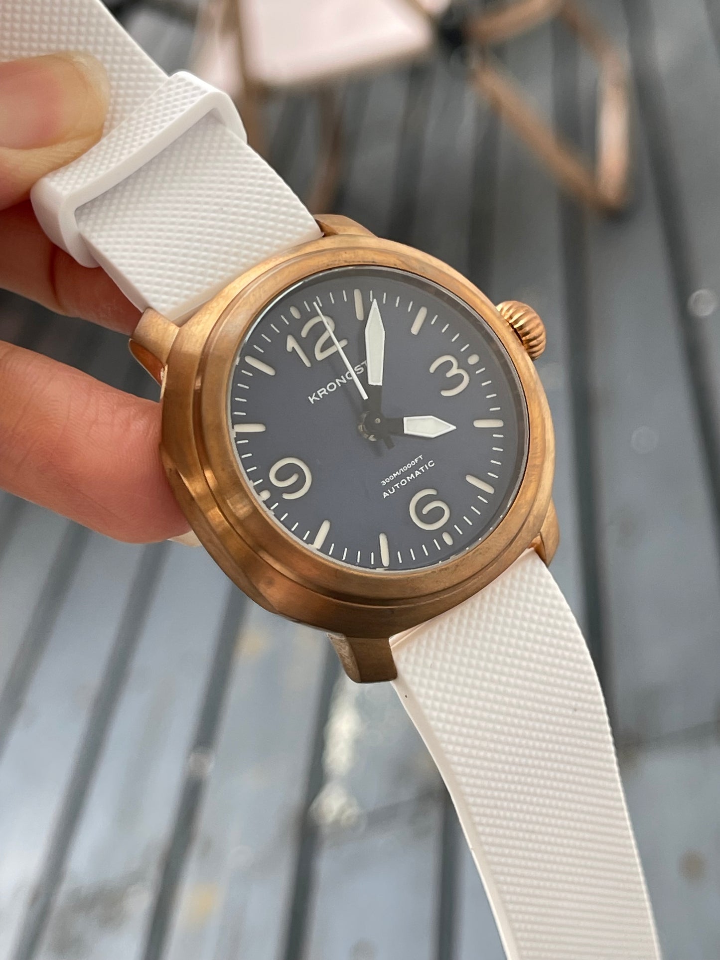 KRONOSTI Voyager Horizon – Three-Hand Bronze