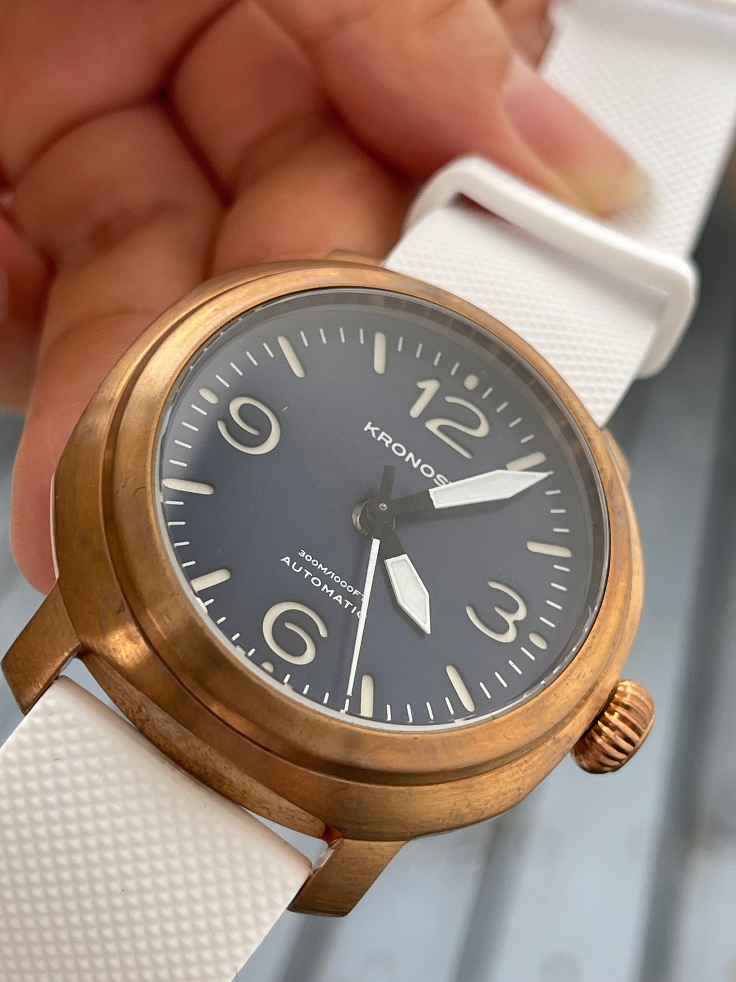 KRONOSTI Voyager Horizon – Three-Hand Bronze