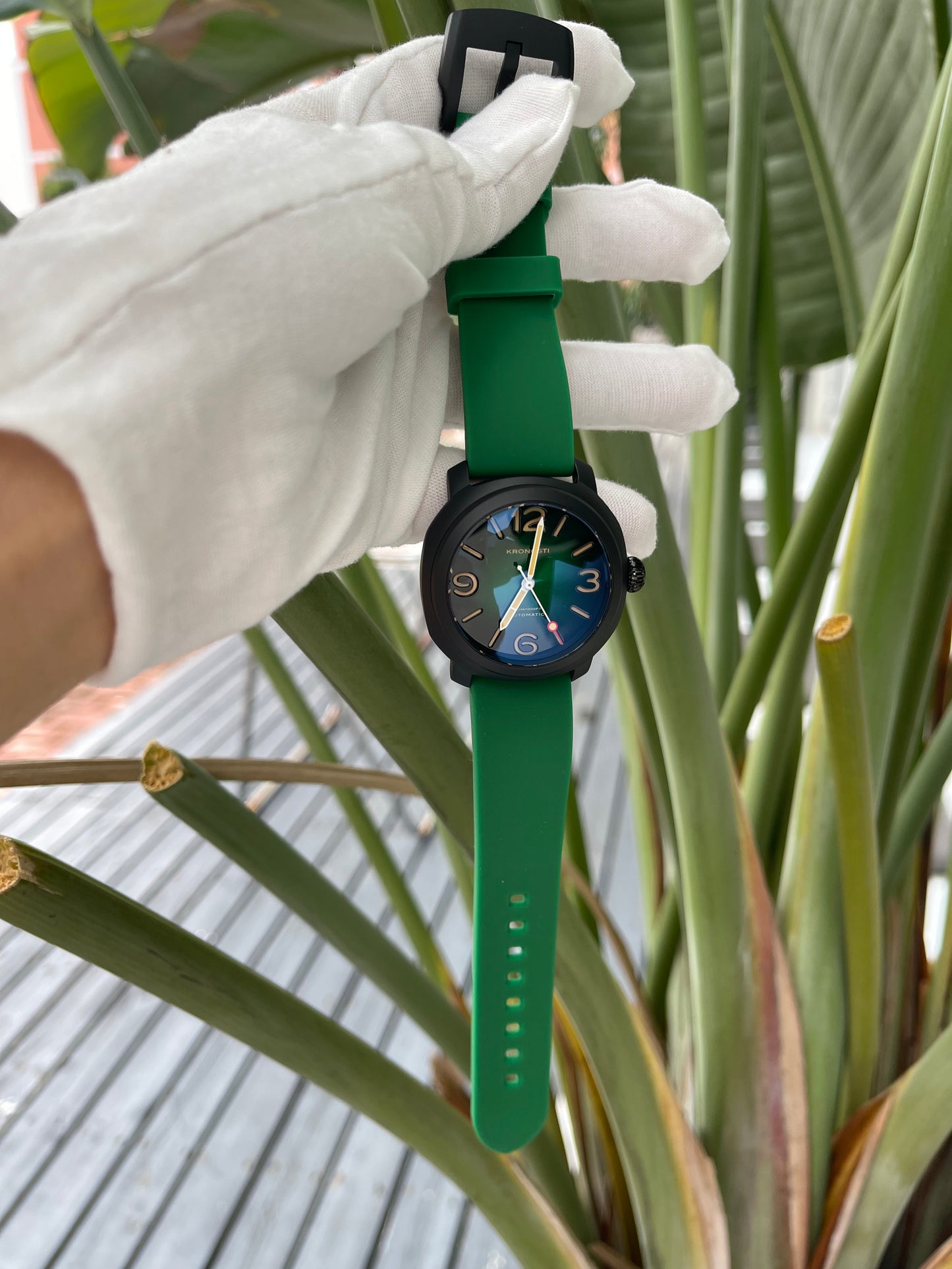 KRONOSTI Voyager Horizon – Three-Hand Black Titanium