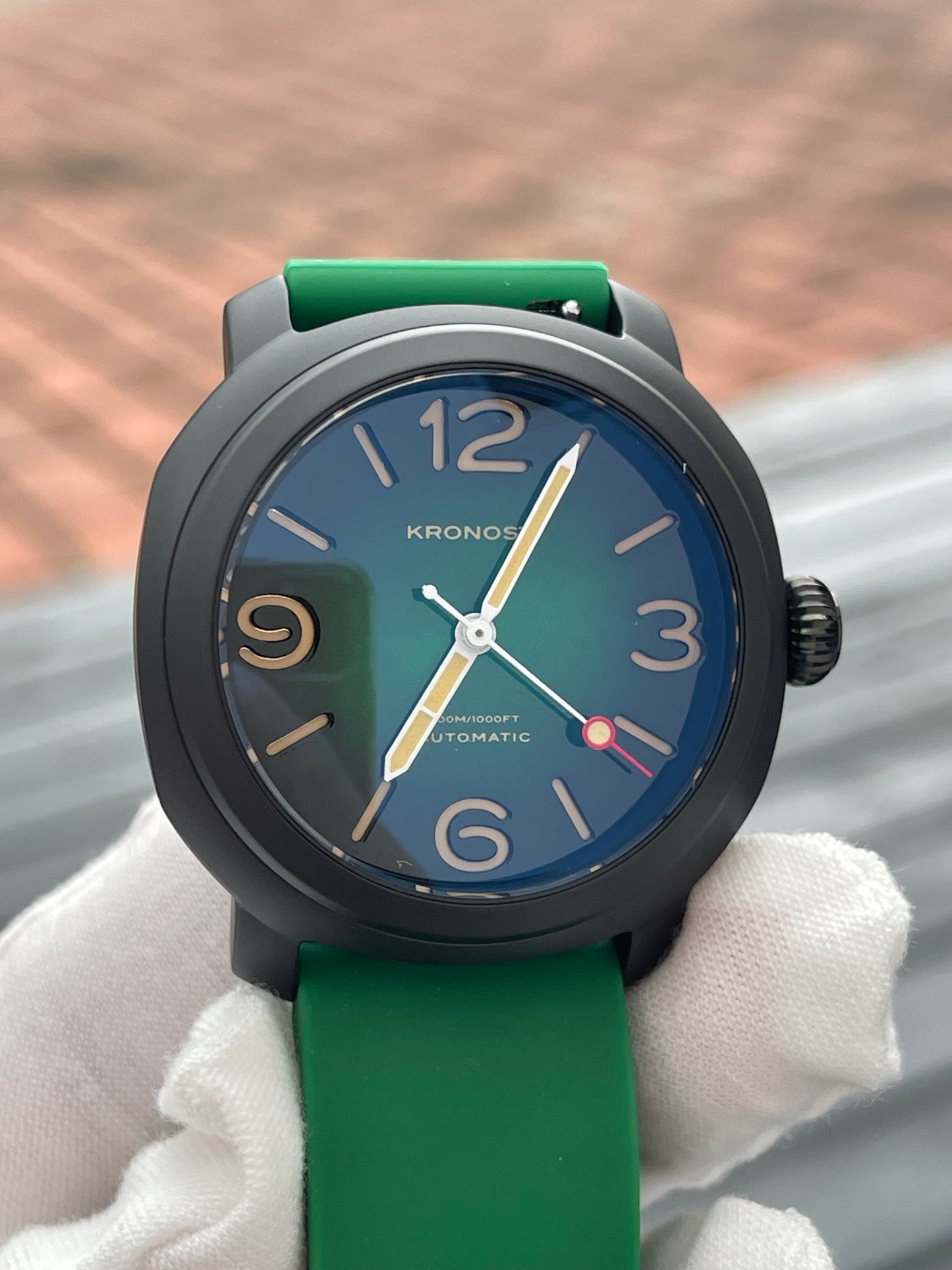 KRONOSTI Voyager Horizon – Three-Hand Black Titanium