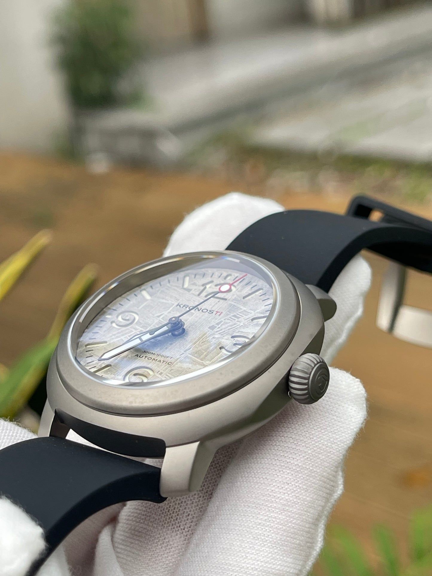 KRONOSTI Limited Edition Meteorite Dial Automatic Men’s Watch | 300M Titanium Diver