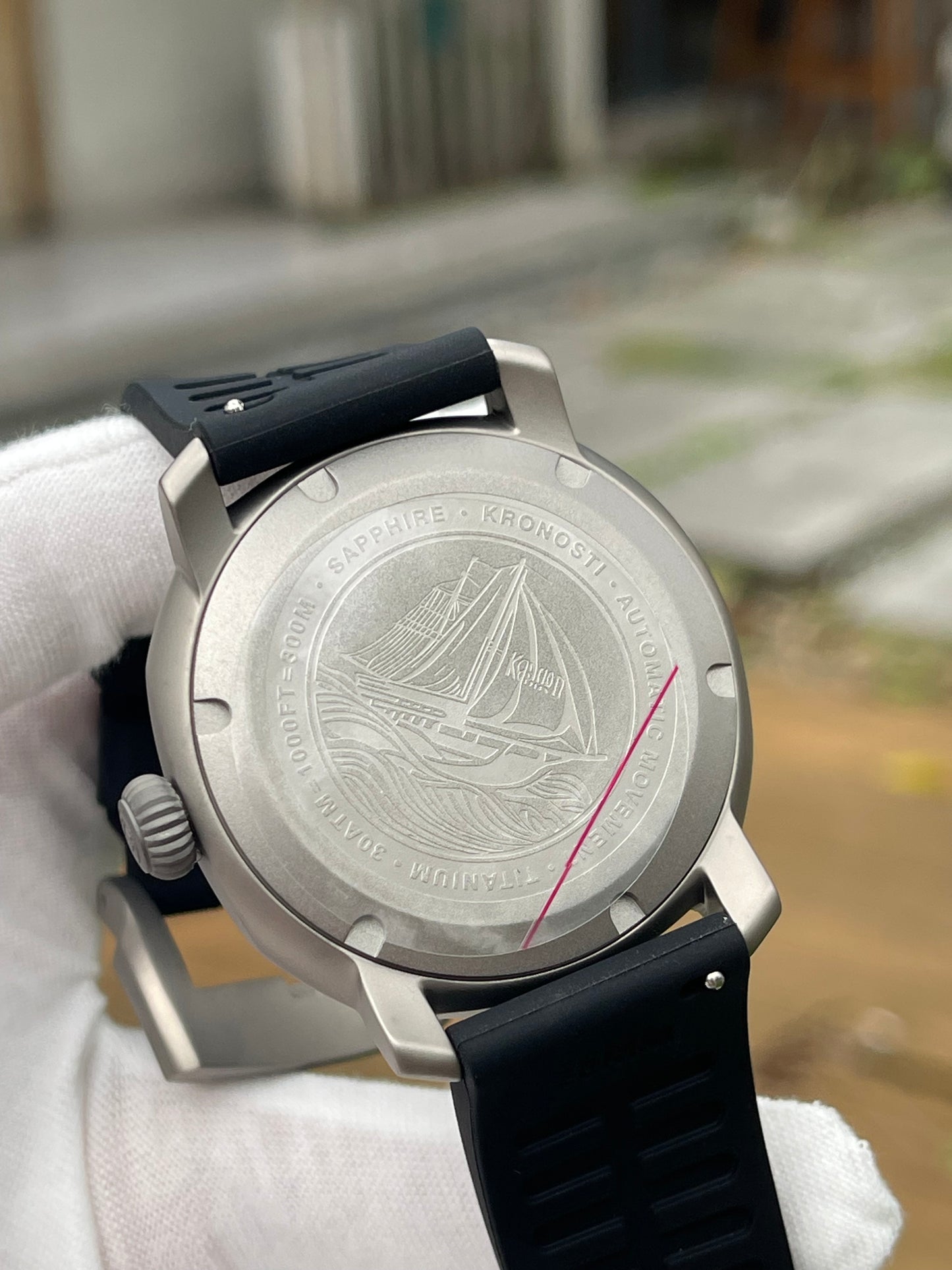 KRONOSTI Limited Edition Meteorite Dial Automatic Men’s Watch | 300M Titanium Diver