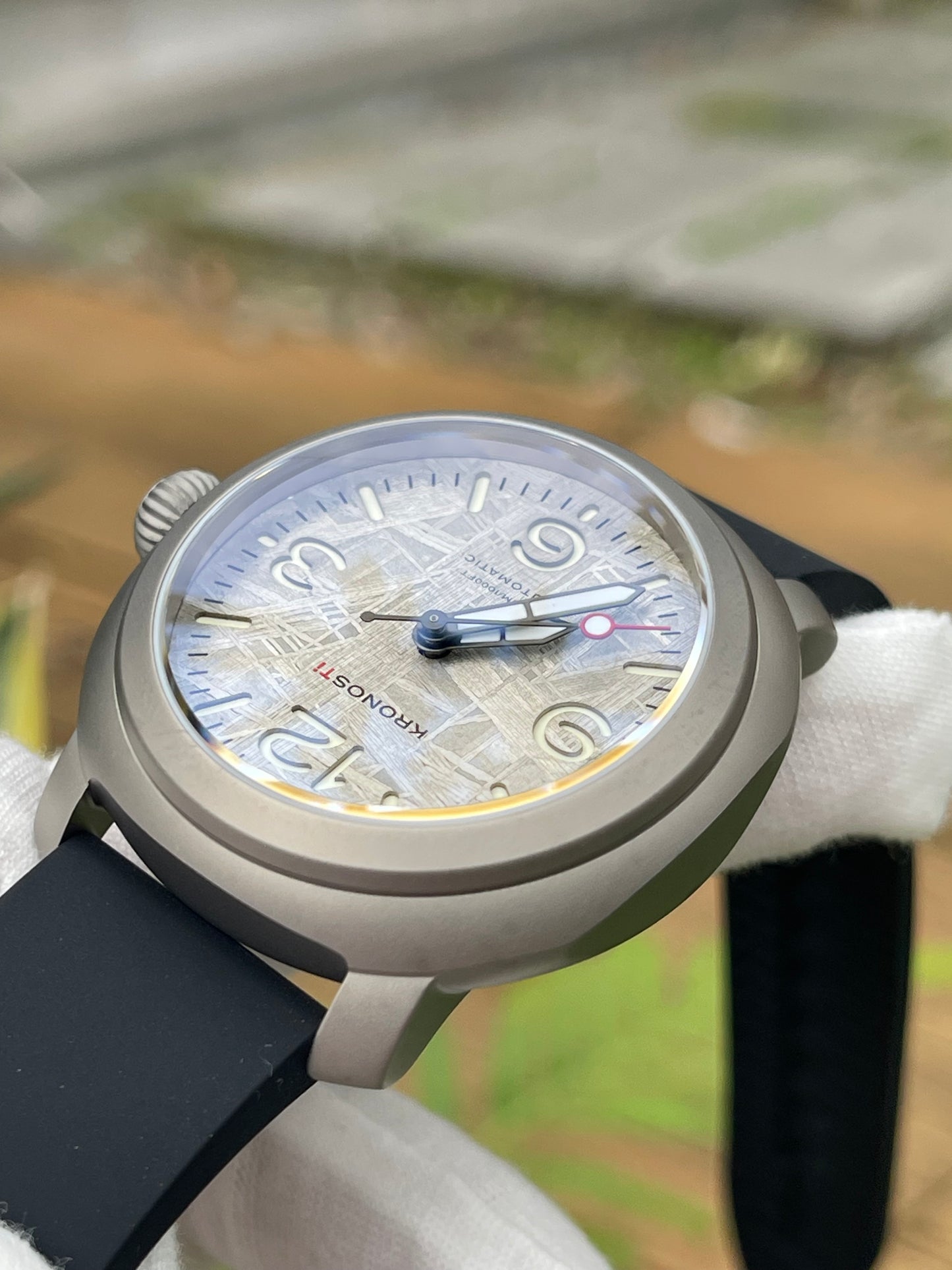 KRONOSTI Limited Edition Meteorite Dial Automatic Men’s Watch | 300M Titanium Diver