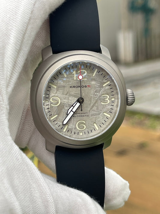 KRONOSTI Limited Edition Meteorite Dial Automatic Men’s Watch | 300M Titanium Diver