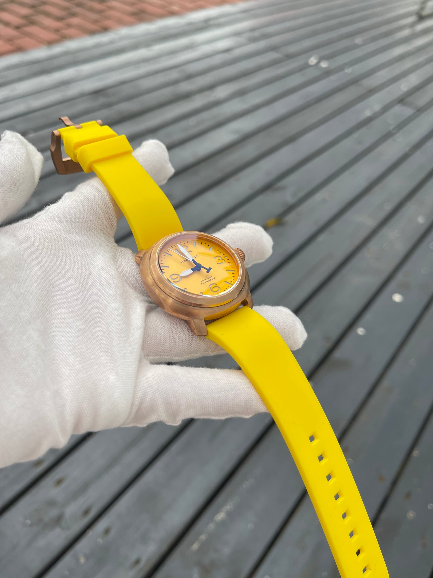 KRONOSTI Voyager Horizon – Three-Hand Bronze