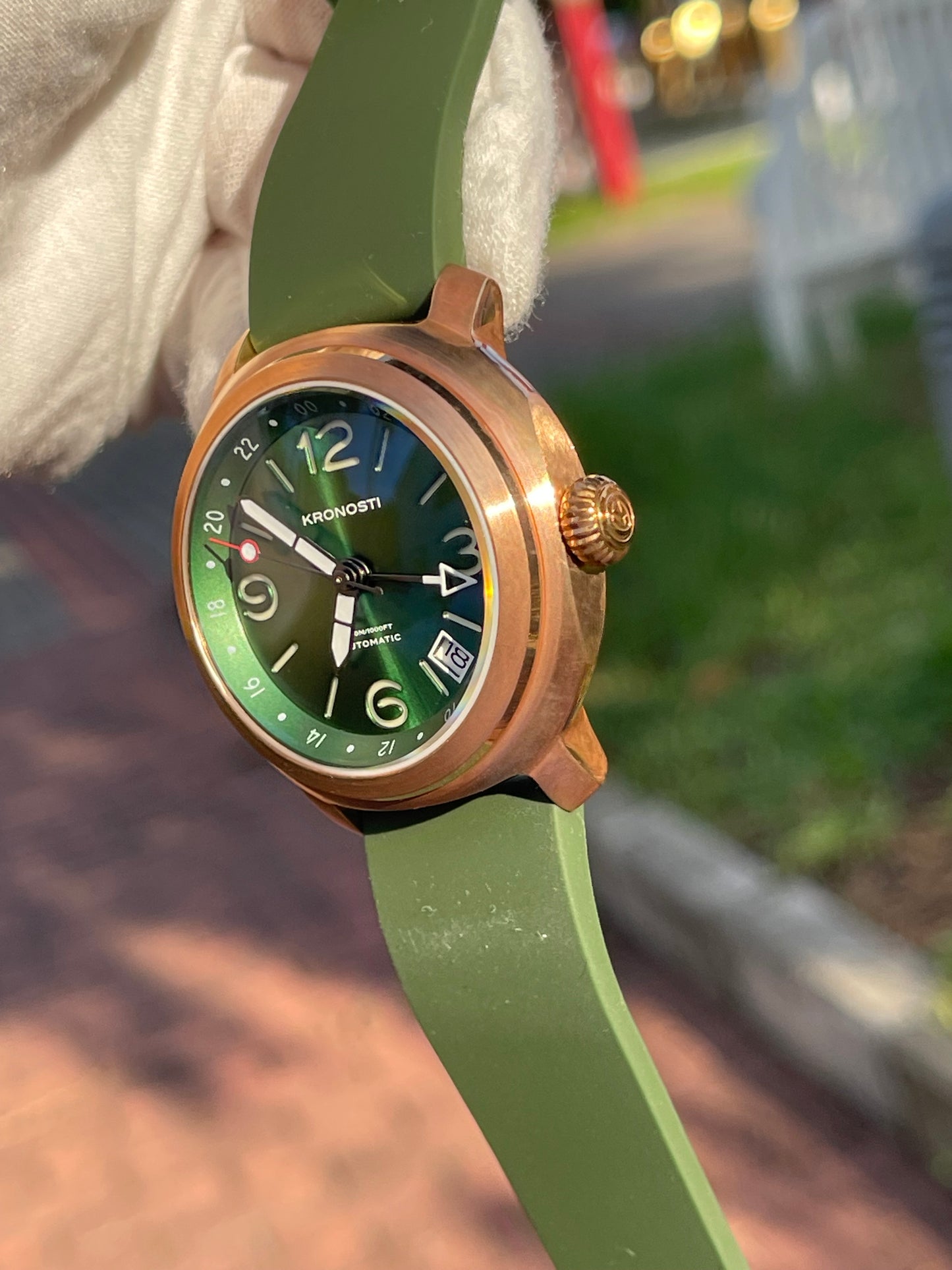 KRONOSTI Voyager Horizon – GMT Bronze