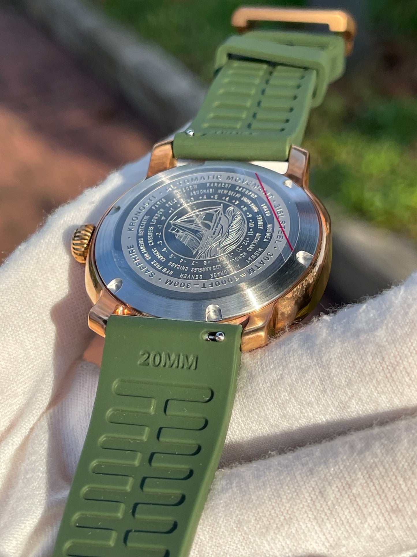 KRONOSTI Voyager Horizon – GMT Bronze