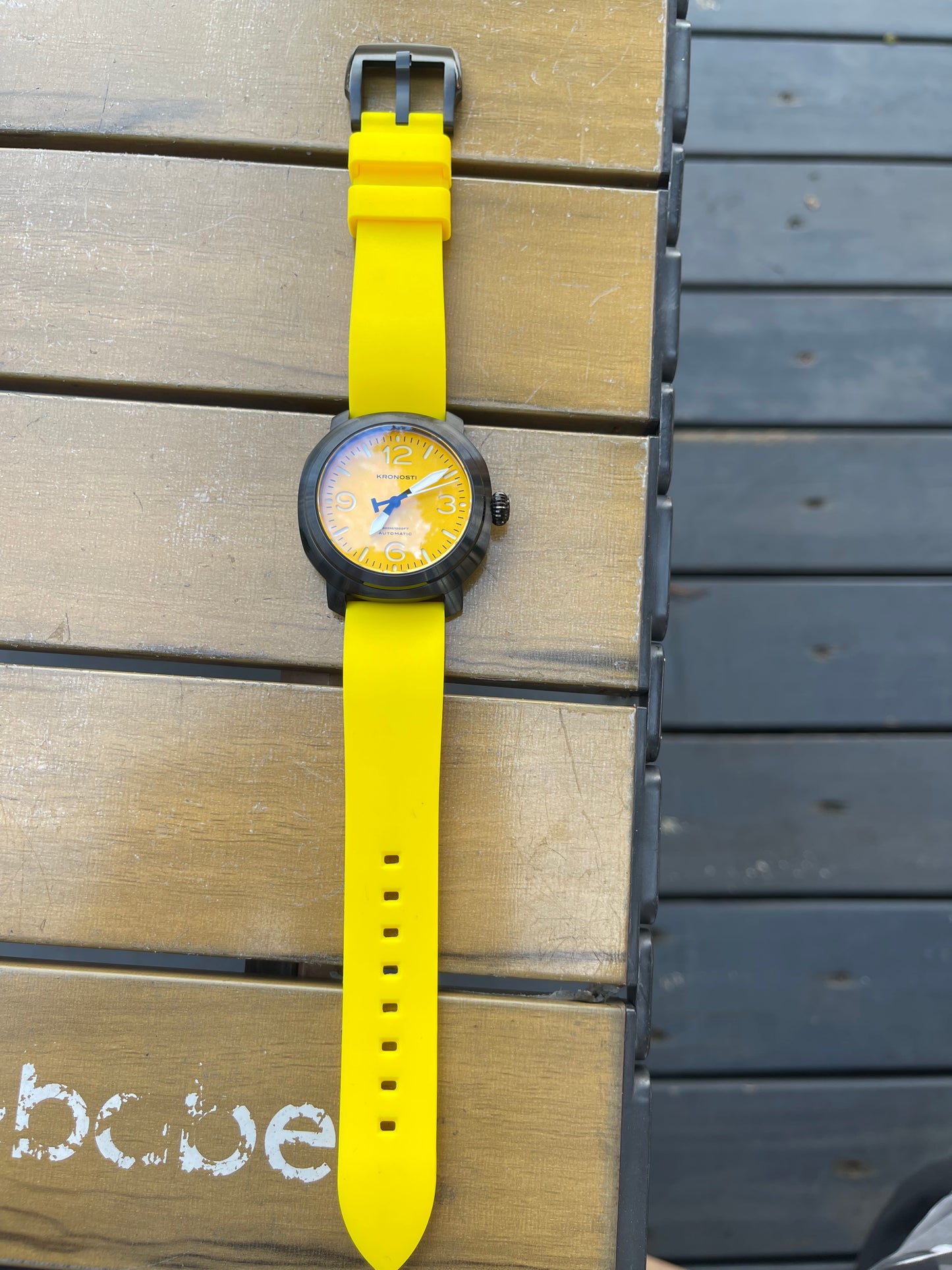 KRONOSTI Voyager Horizon – Three-Hand Black Titanium