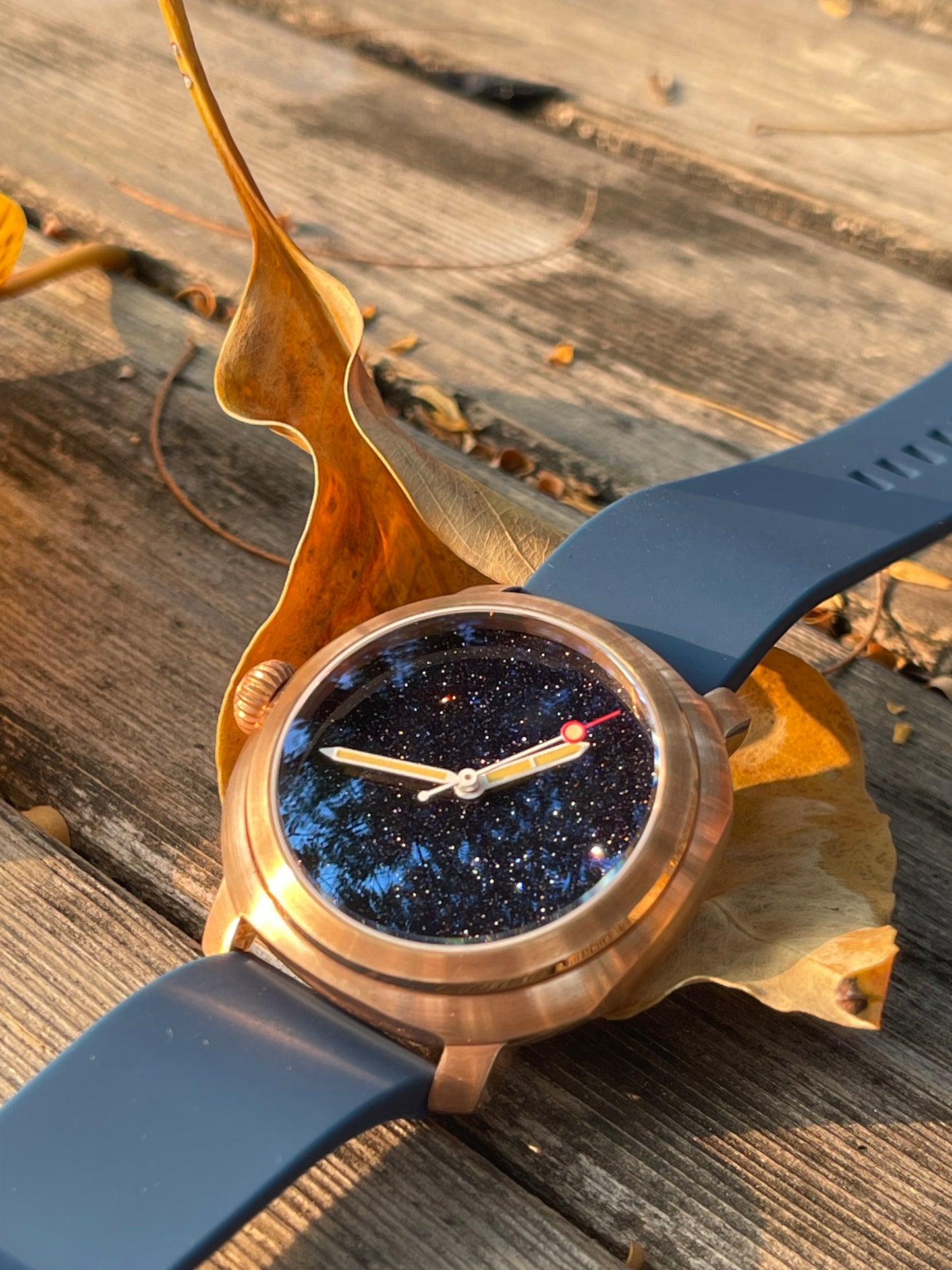 KRONOSTI Voyager Horizon – Three-Hand Bronze