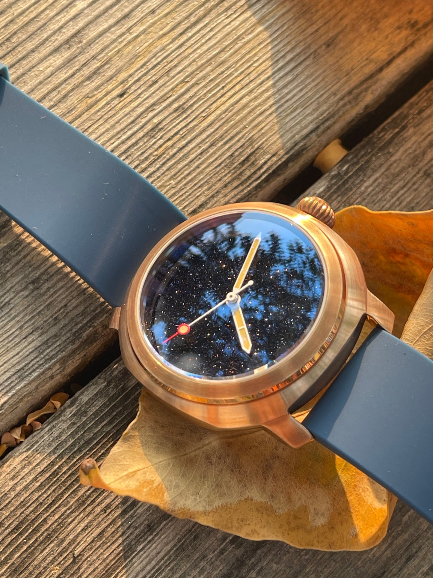 KRONOSTI Voyager Horizon – Three-Hand Bronze