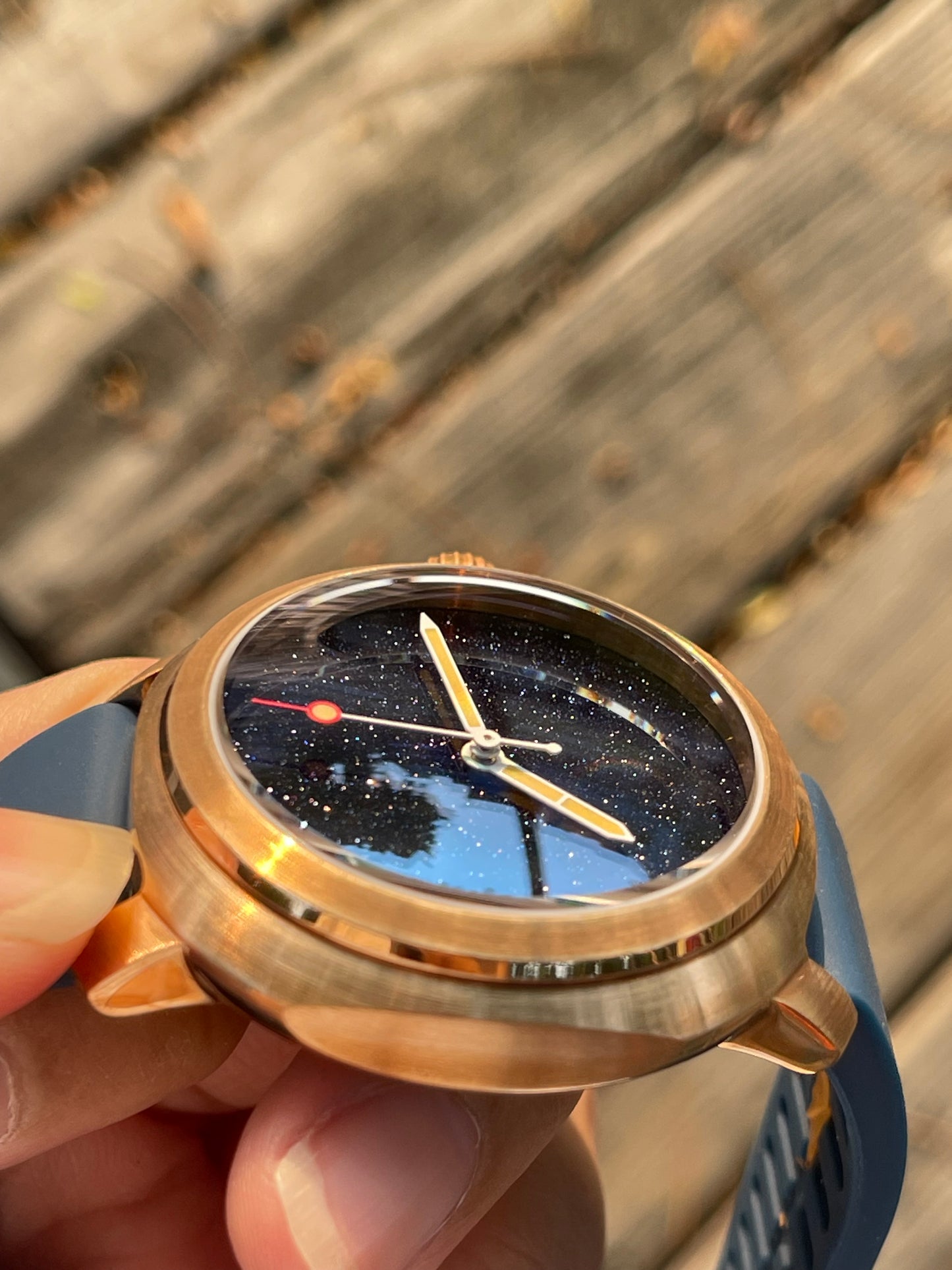 KRONOSTI Voyager Horizon – Three-Hand Bronze