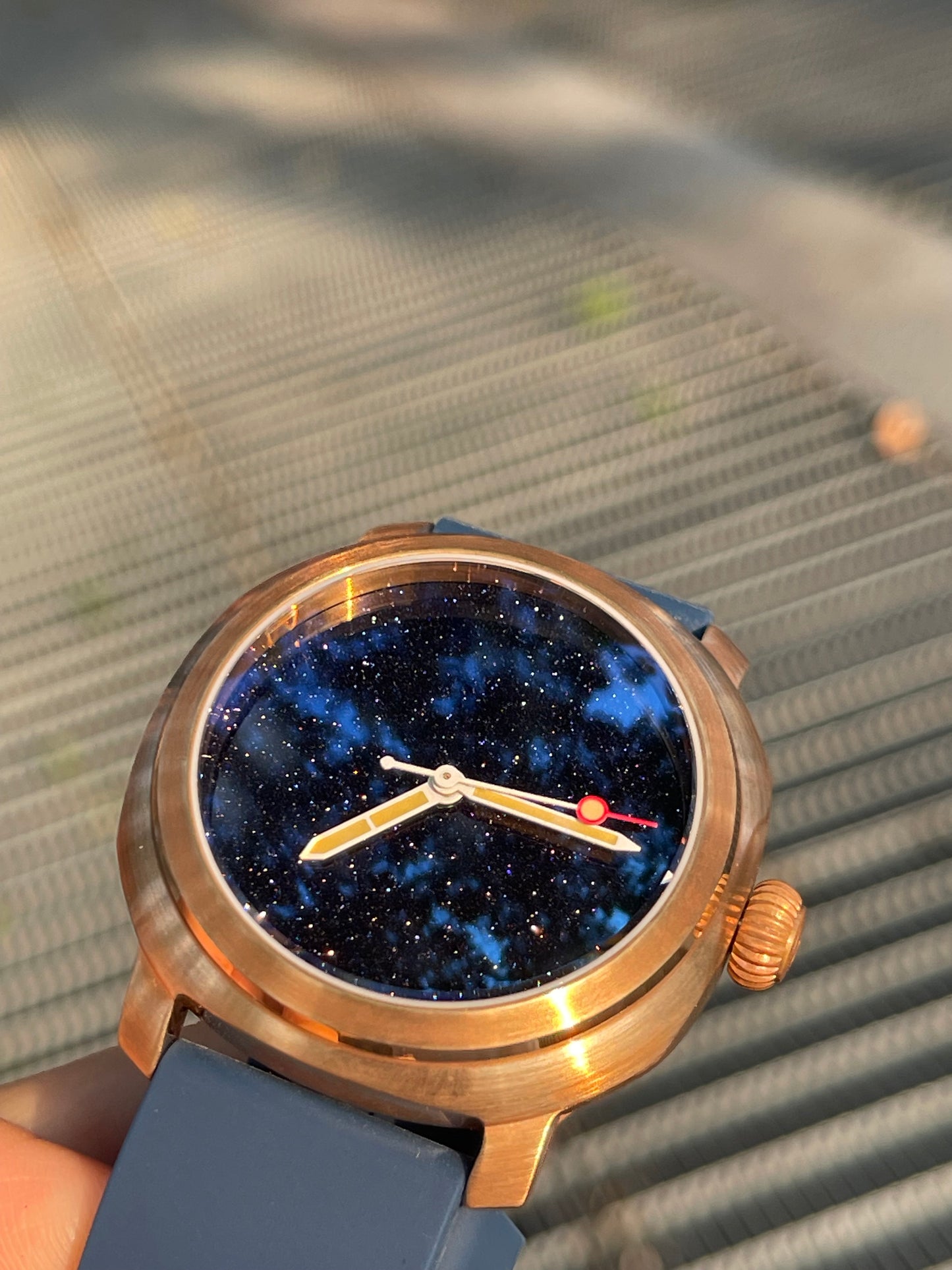 KRONOSTI Voyager Horizon – Three-Hand Bronze