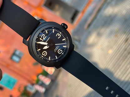 KRONOSTI Voyager Horizon – Three-Hand Black Titanium