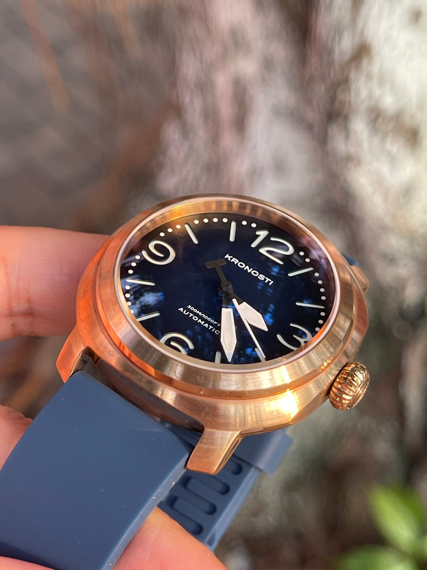 KRONOSTI Voyager Horizon – Three-Hand Bronze