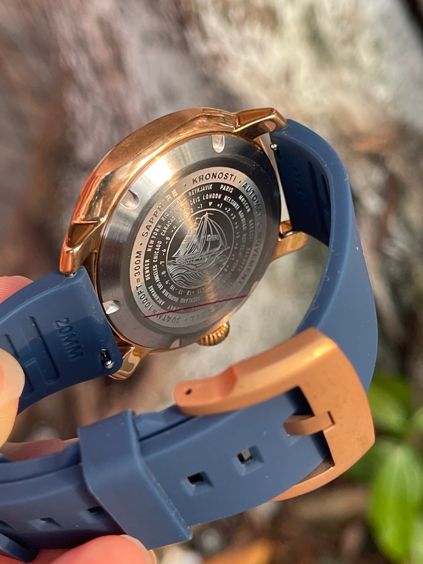 KRONOSTI Voyager Horizon – Three-Hand Bronze