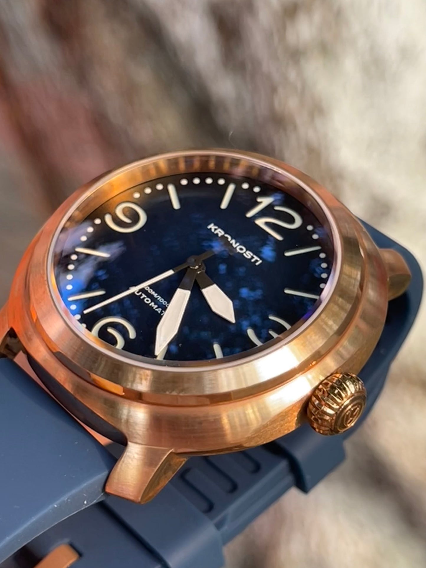 KRONOSTI Voyager Horizon – Three-Hand Bronze