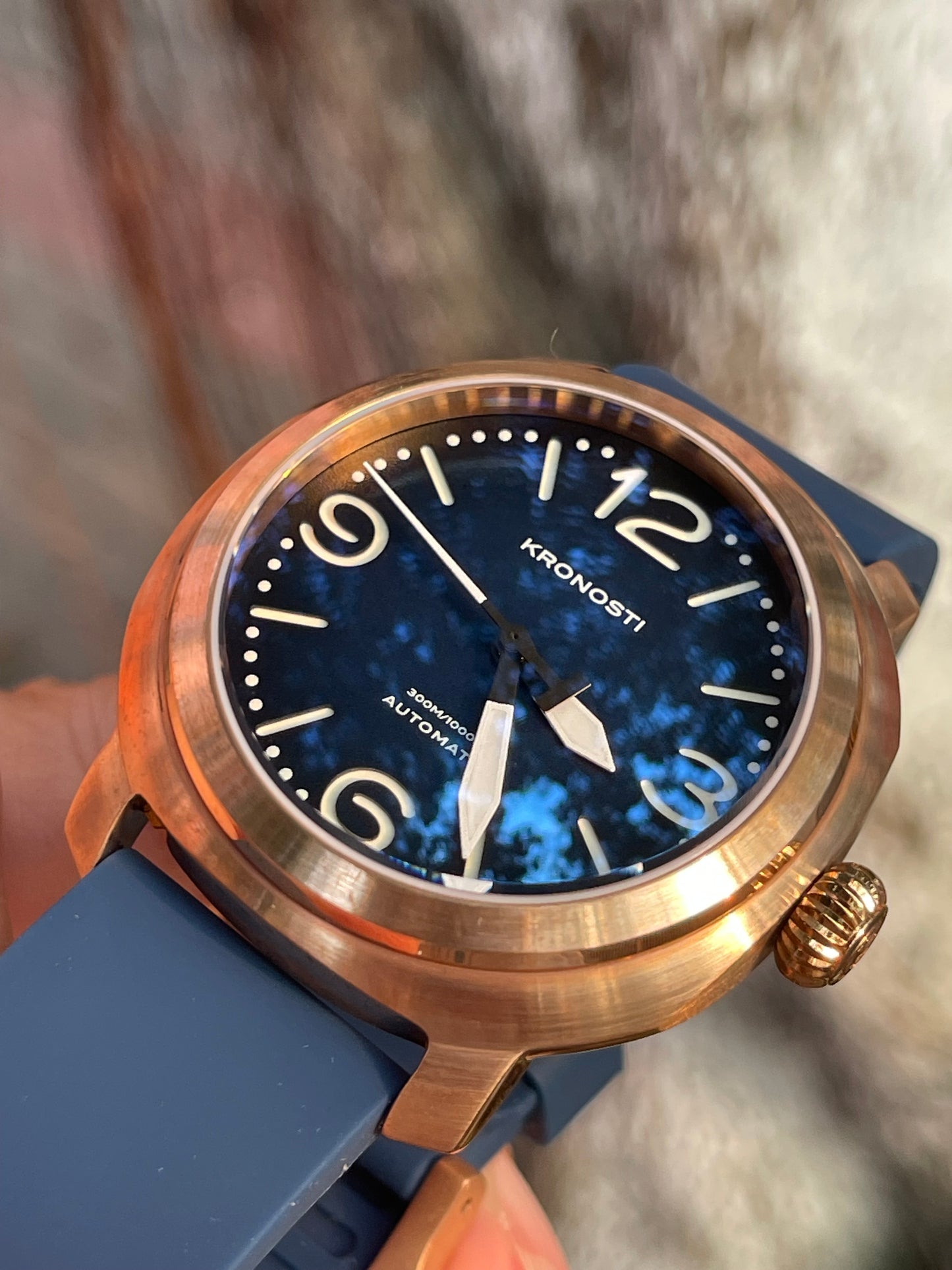 KRONOSTI Voyager Horizon – Three-Hand Bronze