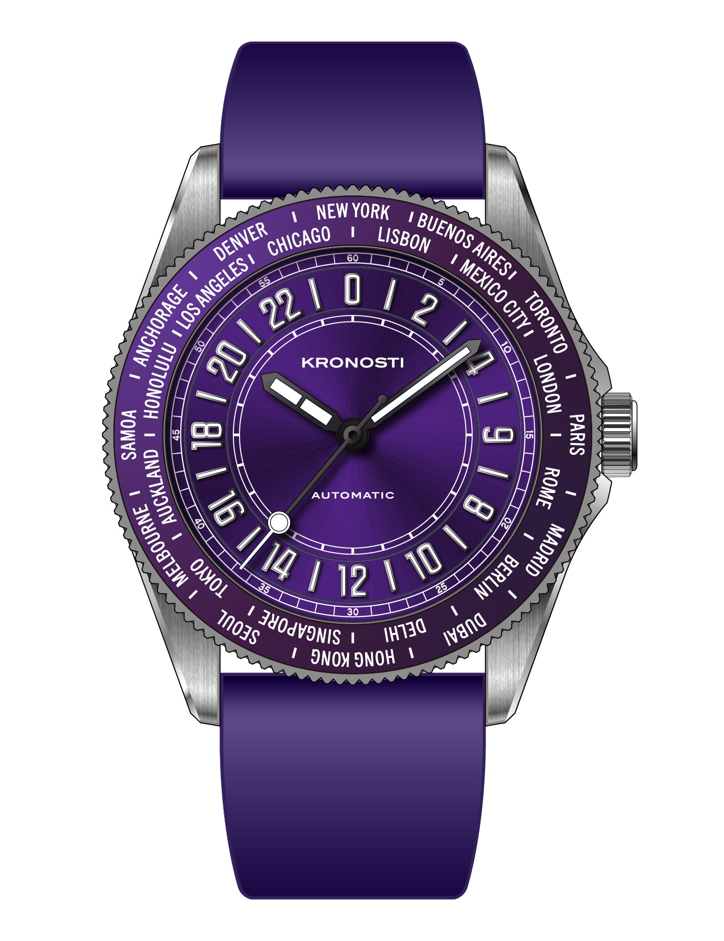 KRONOSTI Deep Explorer – 24H World Timer