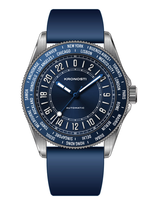 KRONOSTI Deep Explorer – 24H World Timer