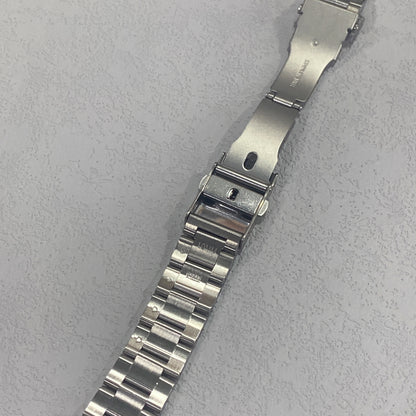 Solid steel bracelet.