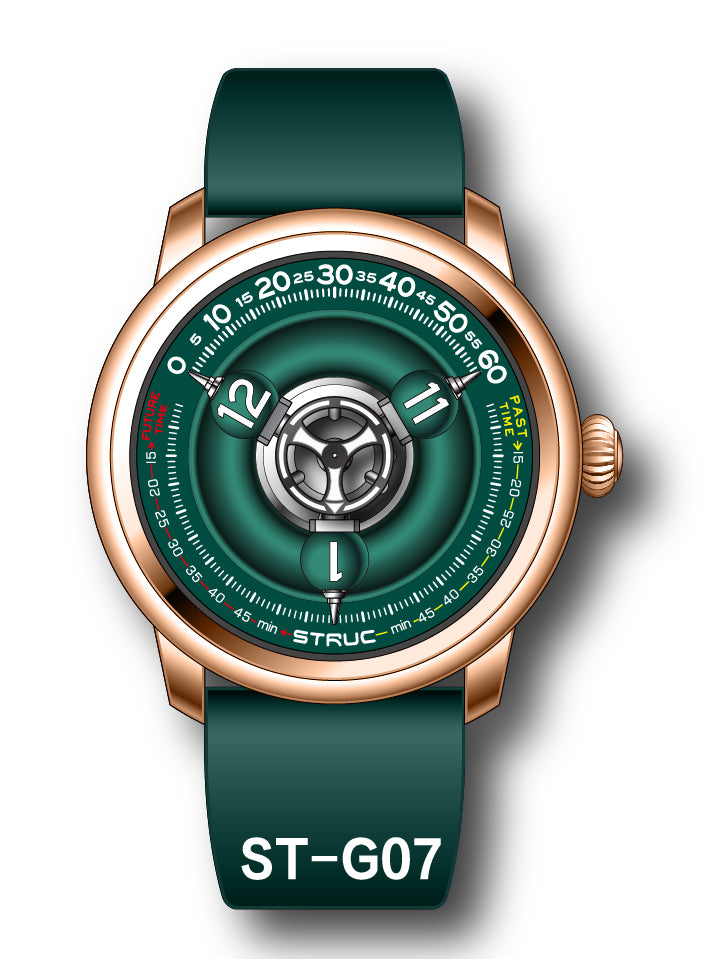 Time Shuttle Mechanical Watch – Redefining Time | Single-Color Chapter Ring