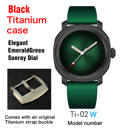 KRONOSTI Voyager Horizon – Three-Hand Black Titanium