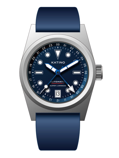 KRONOSTI Shark Shadow Diver – GMT Sunburst Blue