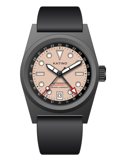 KRONOSTI Shark Shadow Diver – GMT Sunburst Blue