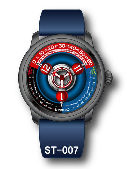 Time Shuttle Mechanical Watch – Redefining Time |Tri-Color Chapter Ring