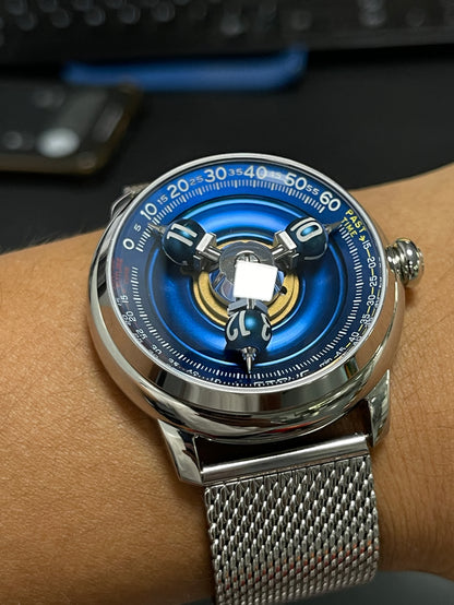 Time Shuttle Mechanical Watch – Redefining Time |Tri-Color Chapter Ring