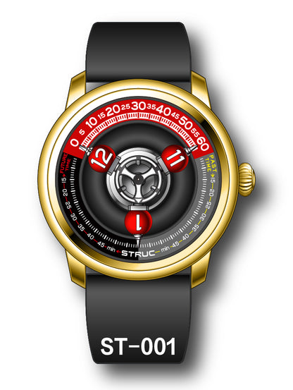 Time Shuttle Mechanical Watch – Redefining Time |Tri-Color Chapter Ring