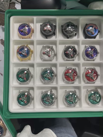 Time Shuttle Mechanical Watch – Redefining Time |Tri-Color Chapter Ring
