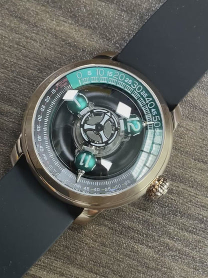 Time Shuttle Mechanical Watch – Redefining Time |Tri-Color Chapter Ring