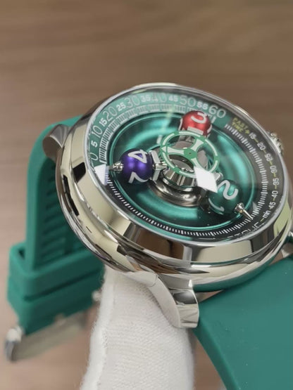 Time Shuttle Mechanical Watch – Redefining Time |Tri-Color Chapter Ring