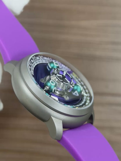 Time Shuttle Mechanical Watch – Redefining Time |Tri-Color Chapter Ring