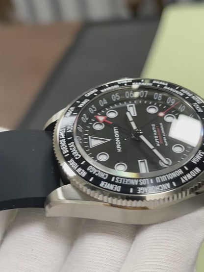 KRONOSTI ATLAS GMT – Ocean Teal Titanium Watch