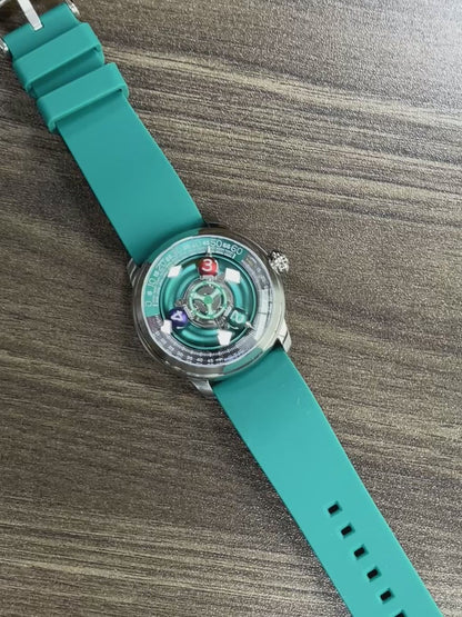 Time Shuttle Mechanical Watch – Redefining Time |Tri-Color Chapter Ring