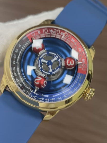 Time Shuttle Mechanical Watch – Redefining Time |Tri-Color Chapter Ring