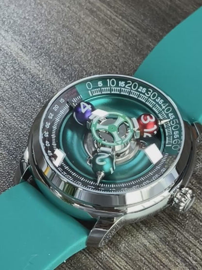 Time Shuttle Mechanical Watch – Redefining Time |Tri-Color Chapter Ring