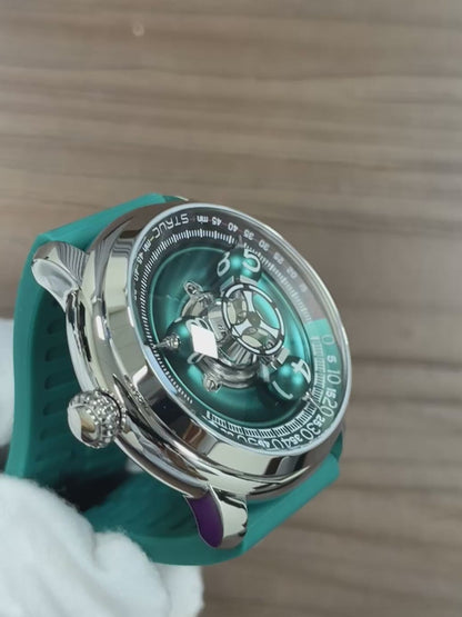 Time Shuttle Mechanical Watch – Redefining Time |Tri-Color Chapter Ring