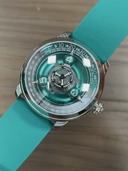 Time Shuttle Mechanical Watch – Redefining Time |Tri-Color Chapter Ring