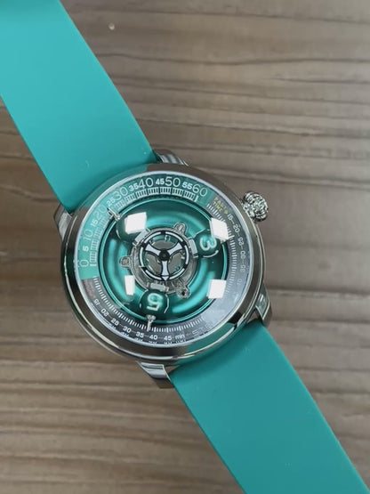 Time Shuttle Mechanical Watch – Redefining Time |Tri-Color Chapter Ring